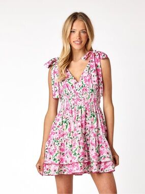 NWT Cake for Dinner Coco Pink Florentine Floral Dress - size extra small